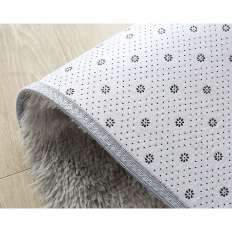 Dywan pluszowy shaggy jasny szary mięciutki futrzany włochacz 300x200 cm