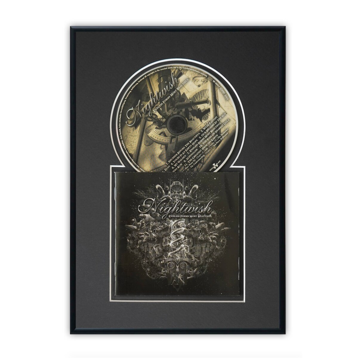 Ramka na płytę CD w kolorze czarnym. Ramka aluminiowa o rozmiarze 21x30 cm LUCA®