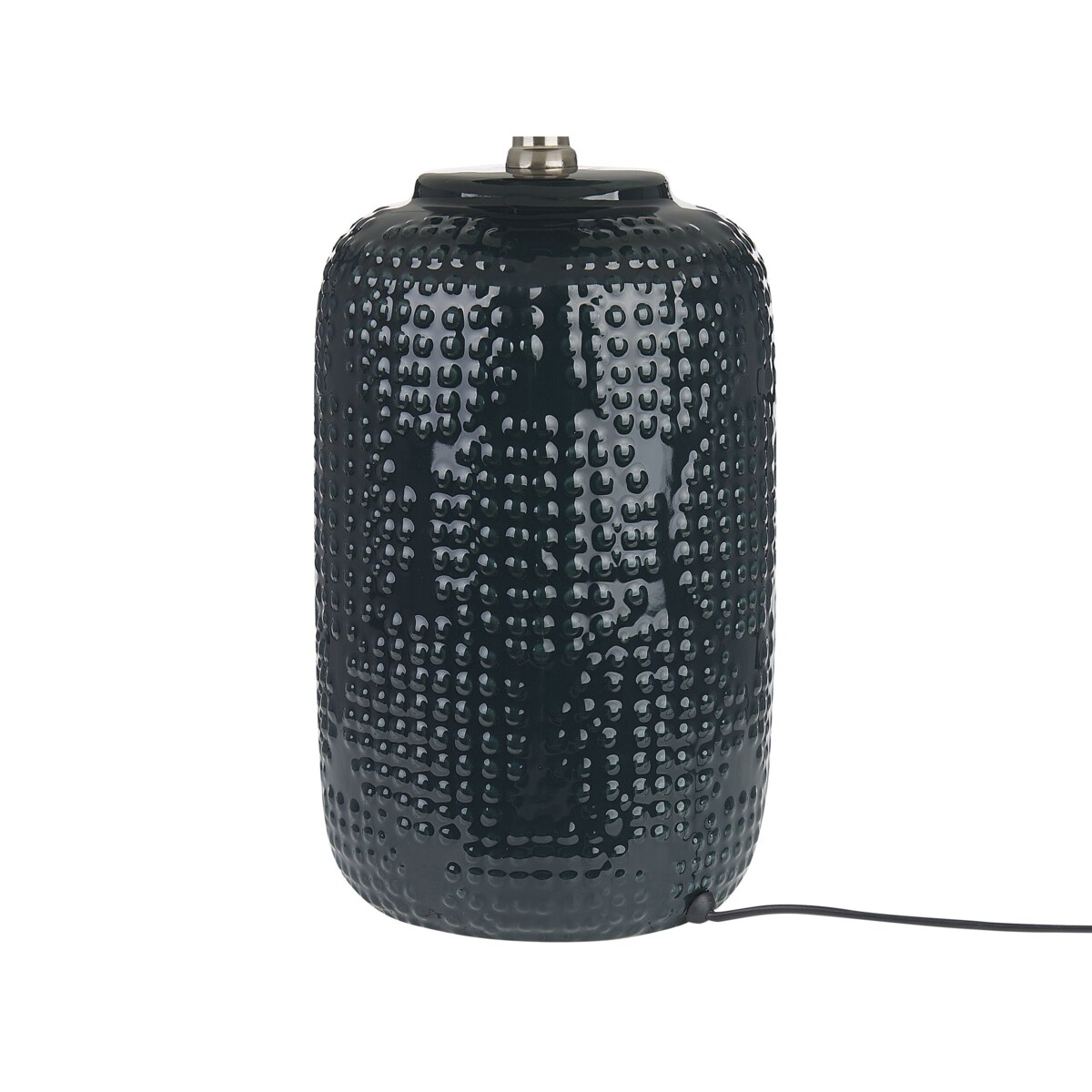 Lampa stołowa ceramiczna ciemnoniebieska MUSSEL