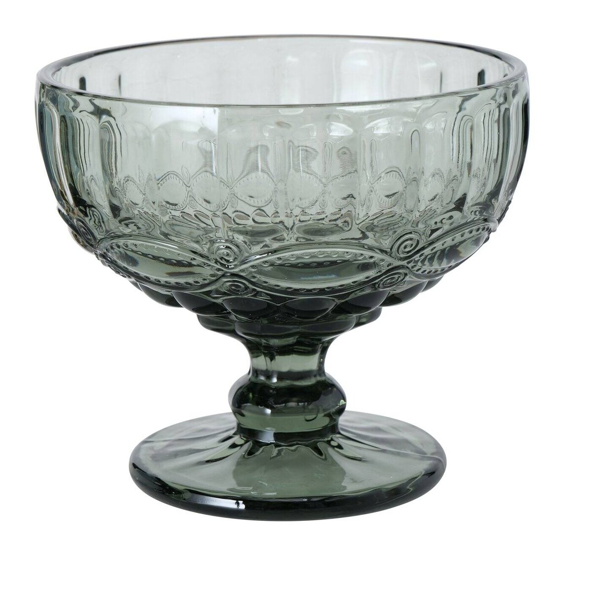 Pucharek do deserów i lodów, zielone szkło, Ø 12 cm