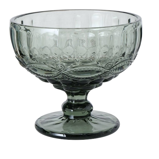 Pucharek do deserów i lodów, zielone szkło, Ø 12 cm