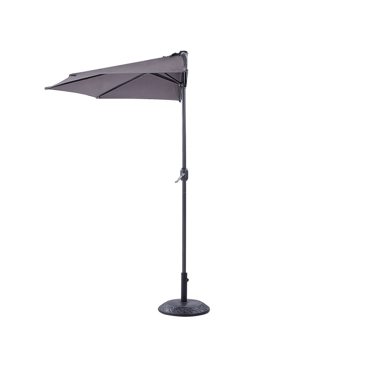 Parasol ogrodowy półokrągły 270 cm szary GALATI