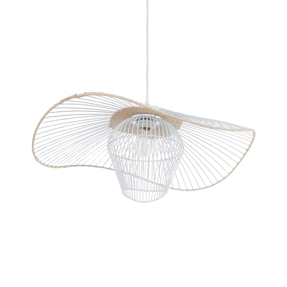 Lampa wisząca biała LUNGA