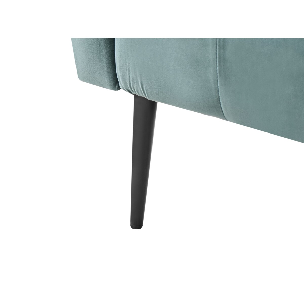 Szezlong NANTILLY Welur Lazurowy