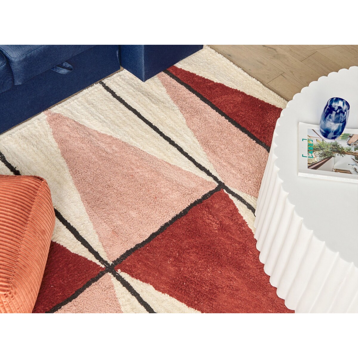 Okrągły stolik kawowy biały POZZA