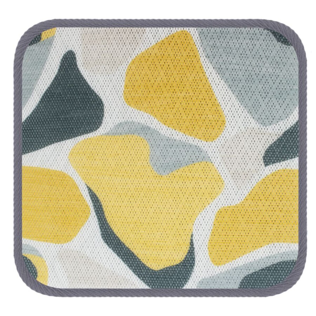 Wodoodporna poduszka na krzesło i meble ogrodowe 40x40 żółta kamienie