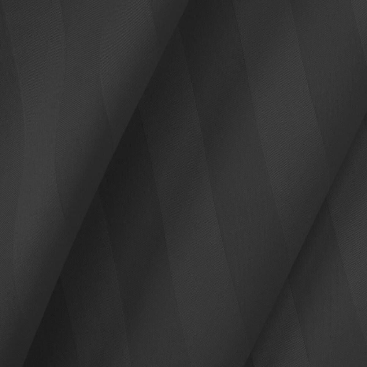 Pościel bambusowa satyna bawełniana 160x200 Bamboo paski, czarna