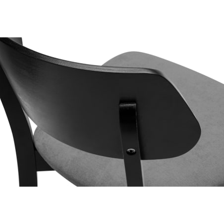 KONSIMO VINIS nowoczesne krzesła drewniane 2 sztuki w kolorze szarym