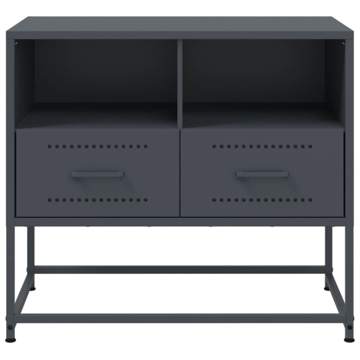 vidaXL Szafka pod telewizor, antracytowa, 68x39x60,5 cm, stalowa