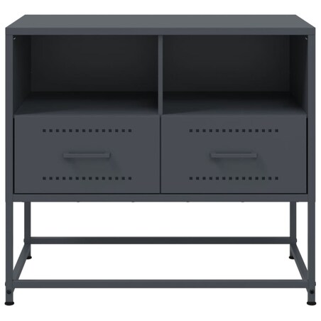 vidaXL Szafka pod telewizor, antracytowa, 68x39x60,5 cm, stalowa