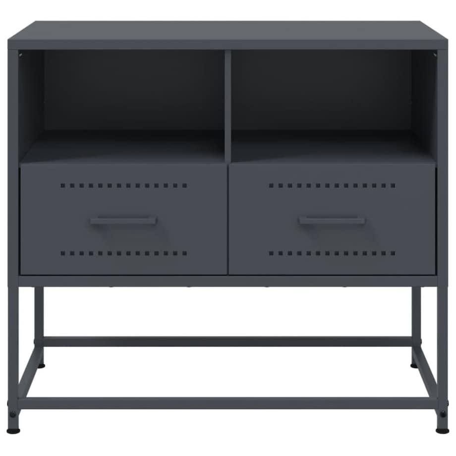 vidaXL Szafka pod telewizor, antracytowa, 68x39x60,5 cm, stalowa