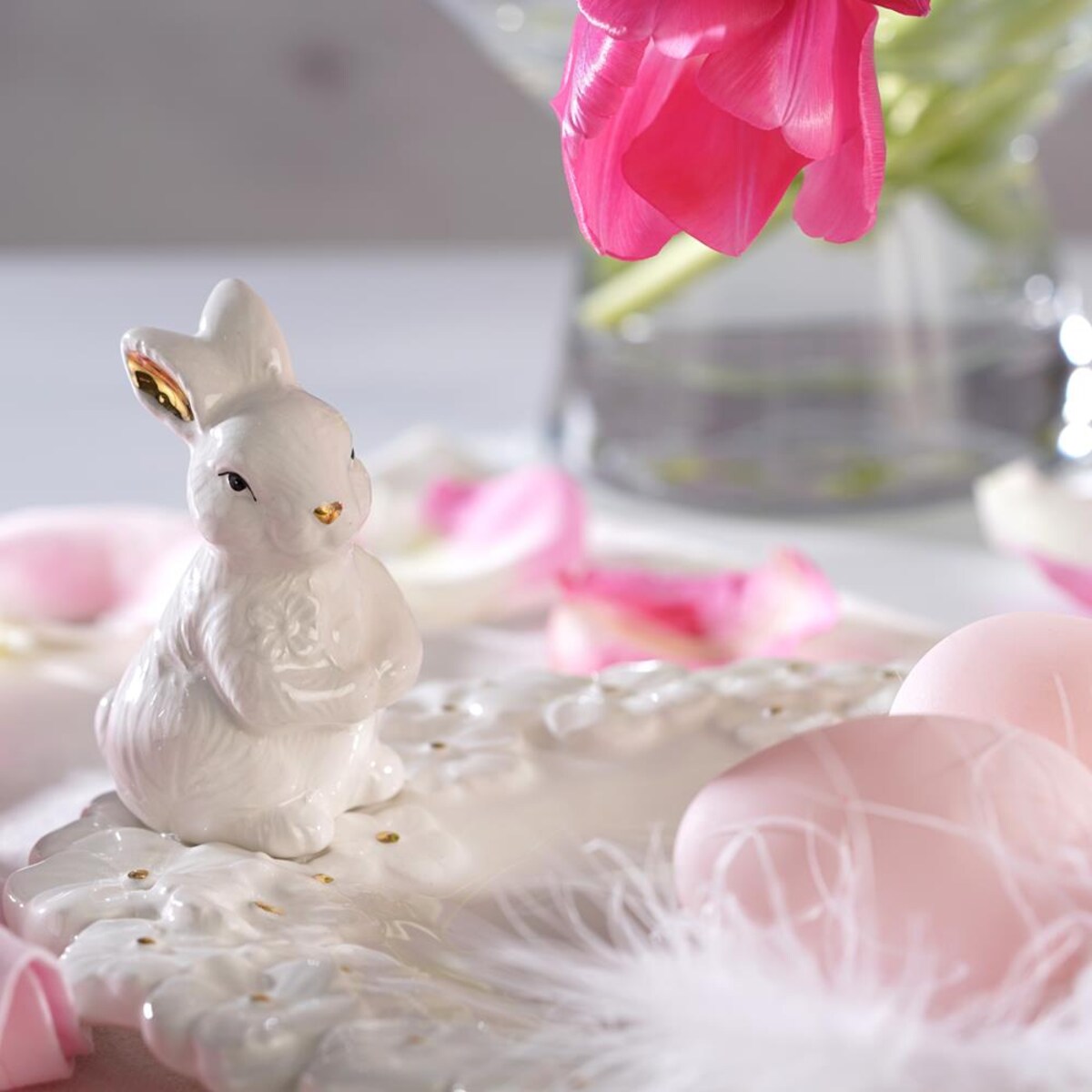 VILLA ITALIA Półmisek wielkanocny z zajączkiem 26 cm owalny BUNNY