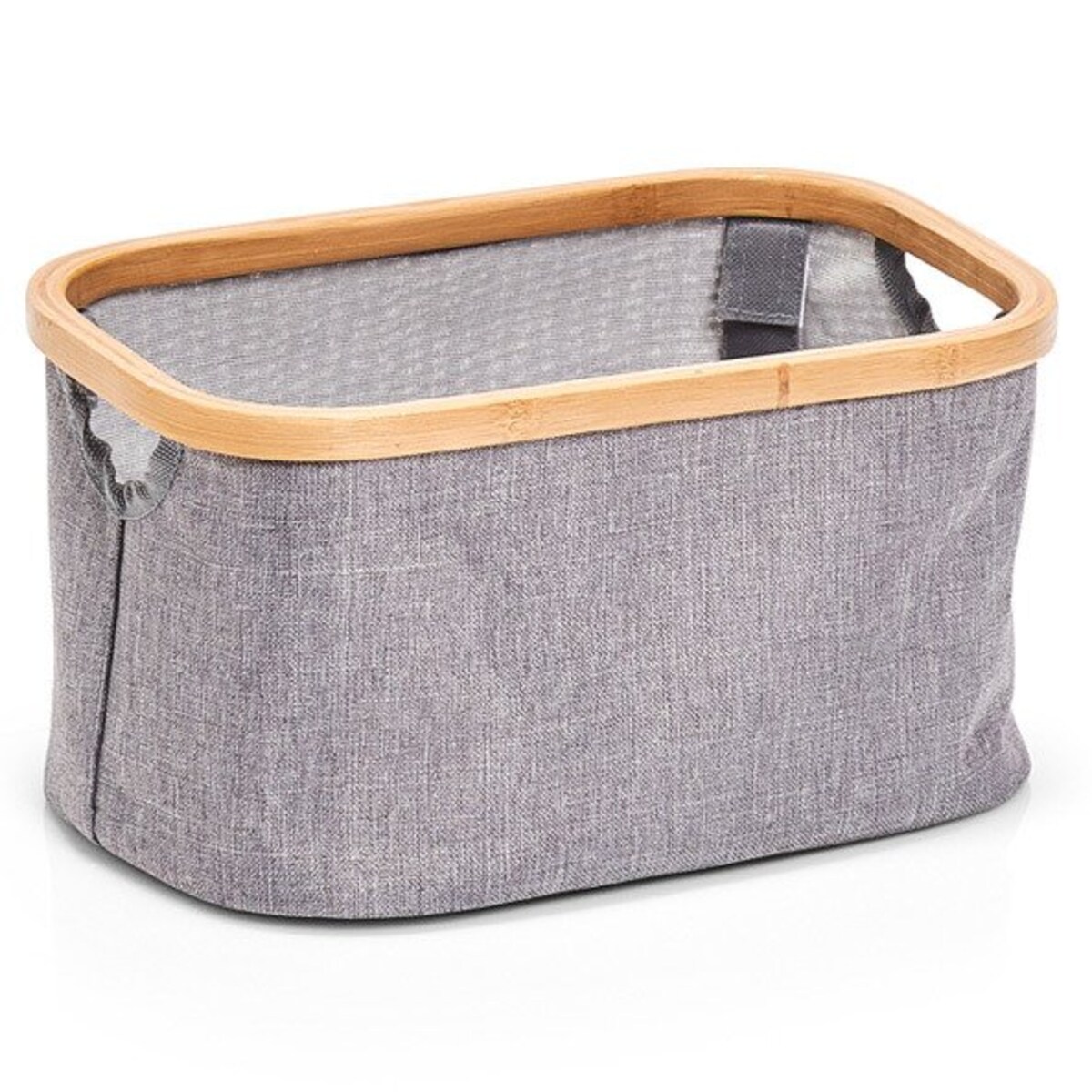 Pudełko z płótna, tekstylny pojemnik na przedmioty, kosz z tkaniny do przechowywania przedmiotów.