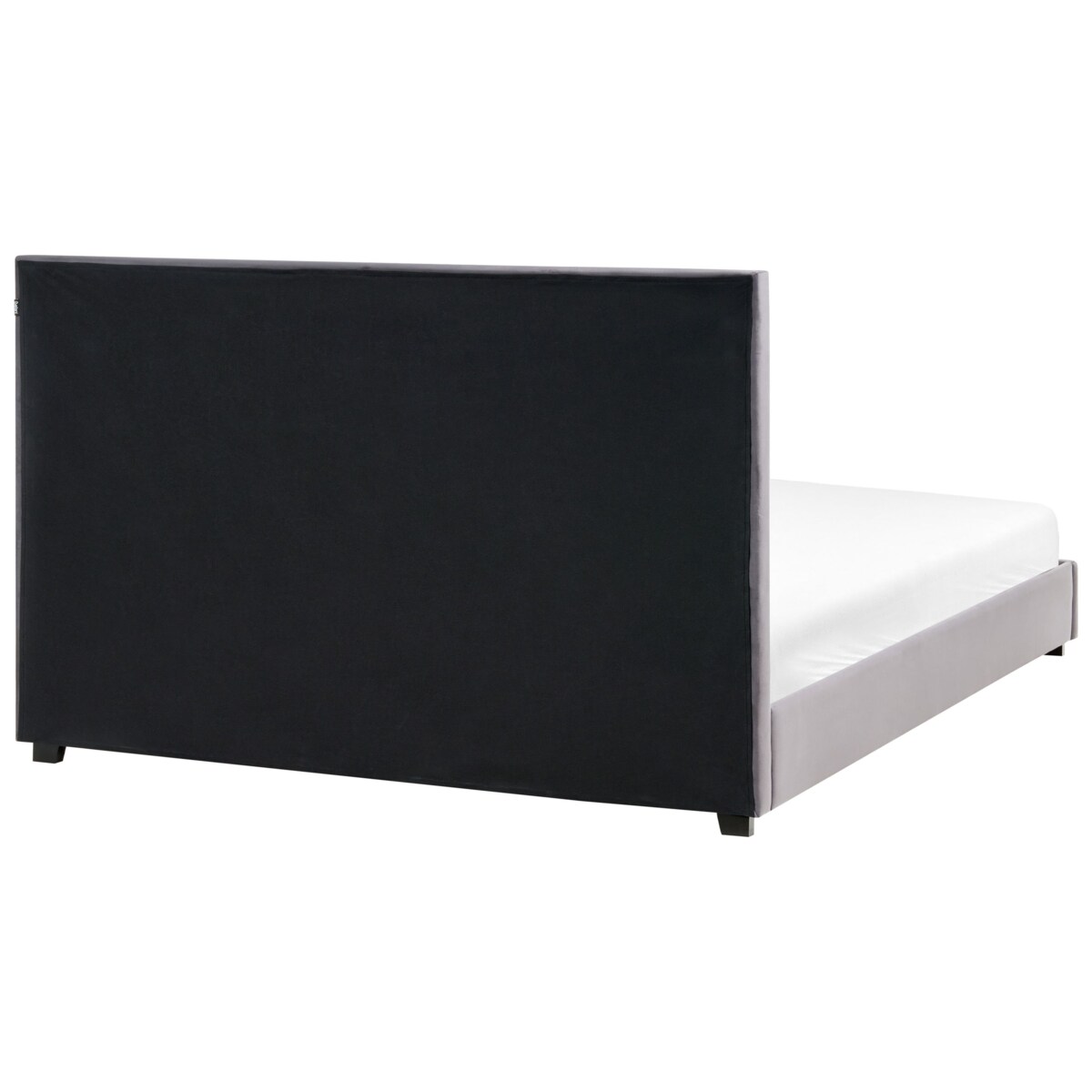 Łóżko Welur ROUEN 180 x 200 cm Ciemnoszary