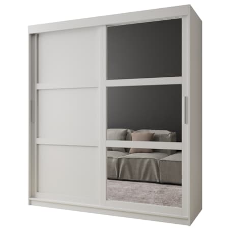 Szafa przesuwna Garderoba MIROR 3 180 biały