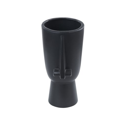Wazon na kwiaty ceramiczny Czarny ARTEMIS