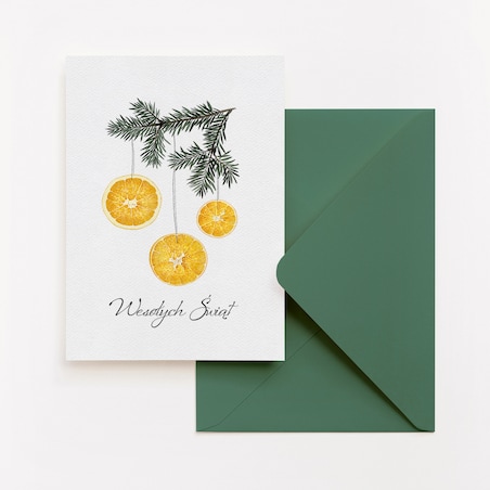 Zestaw Sześciu Kartek Świątecznych w Trzech Wzorach 12x17