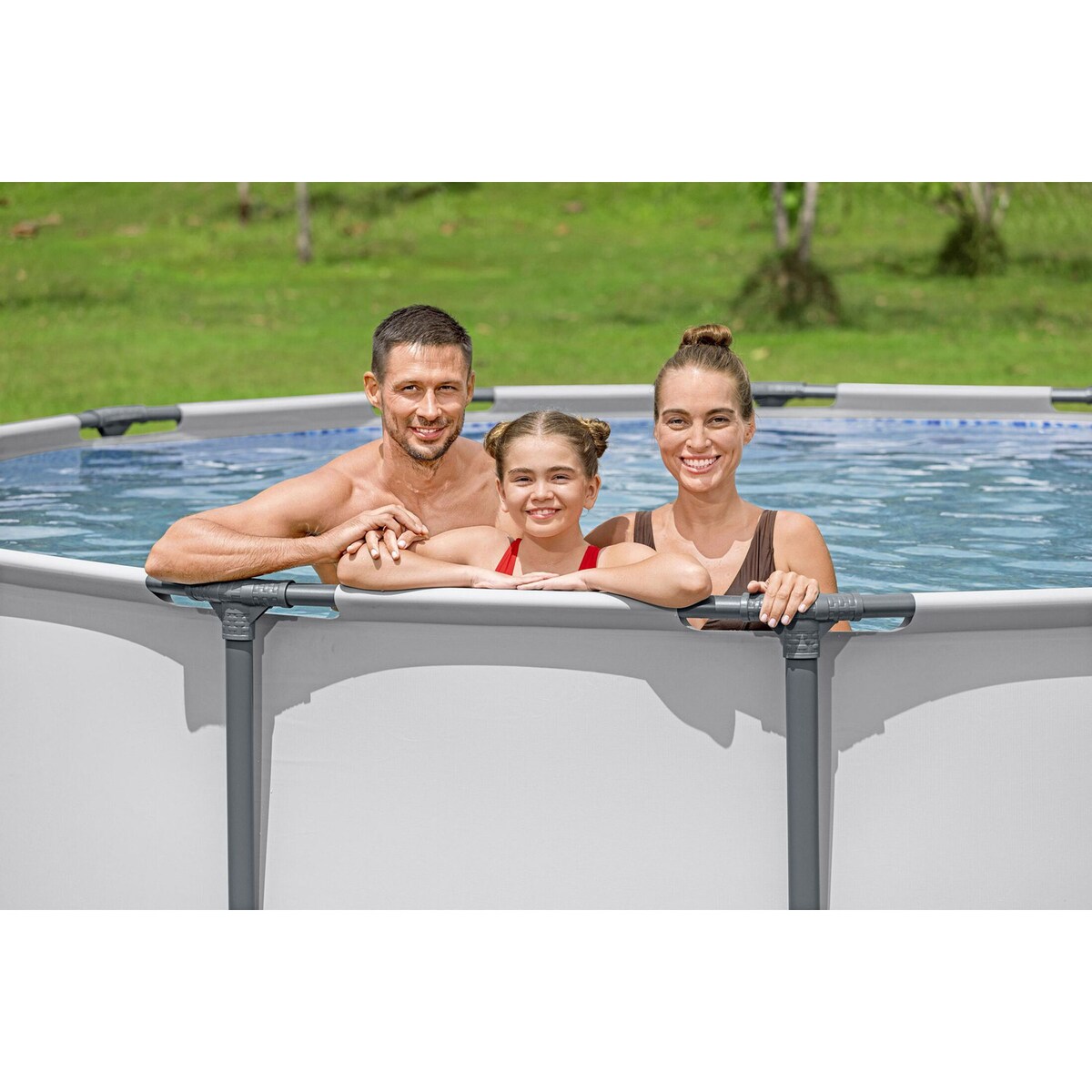 Basen stelażowy ogrodowy 427x107 cm Bestway 11w1
