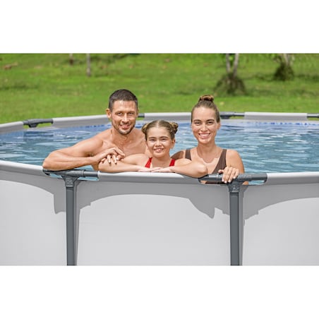 Basen stelażowy ogrodowy 427x107 cm Bestway 11w1