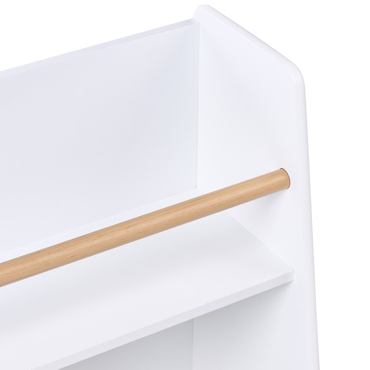 Regał na książki 2 półki JACKIT 72 cm Biały
