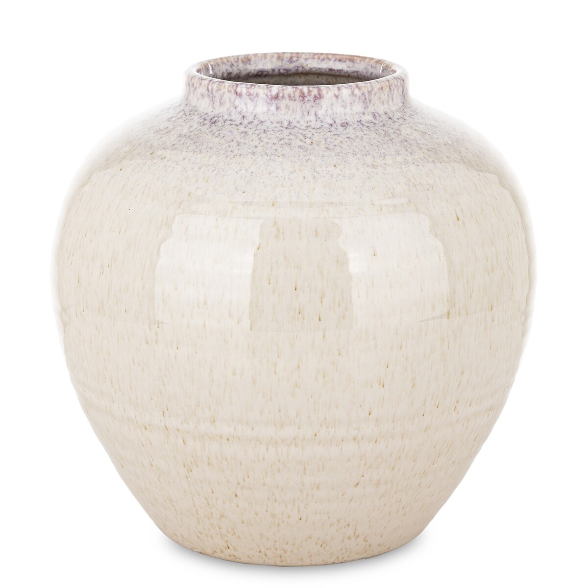 Wazon ceramiczny 19x18x18 cm FLORIDA-2 beżowy