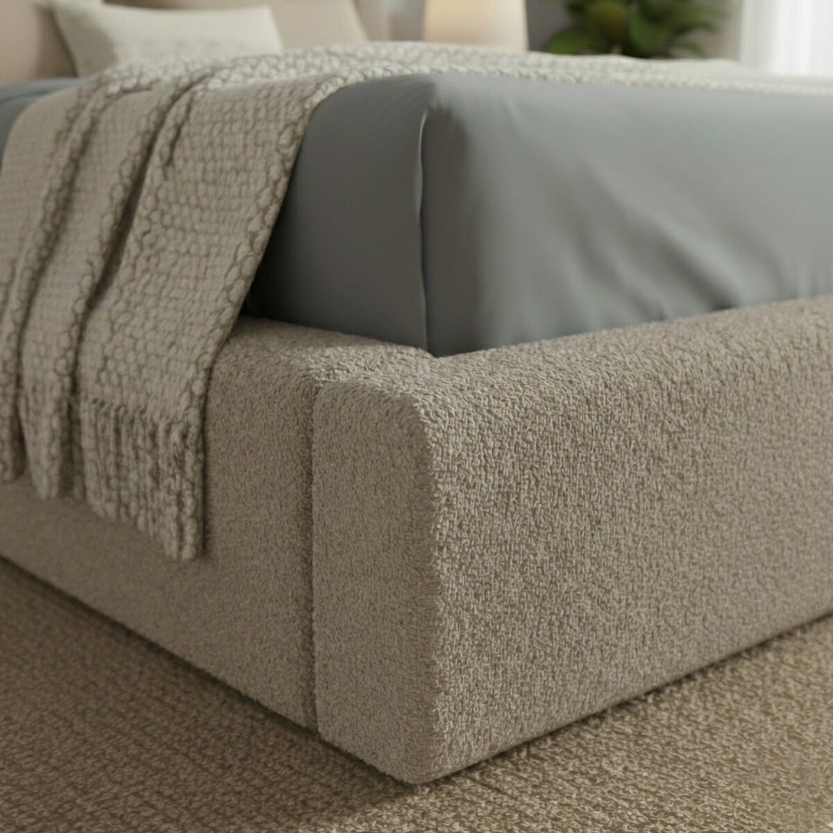 Łóżko Tapicerowane Milano 140X200 Stelaż Pojemnik Na Pościel Loop 06