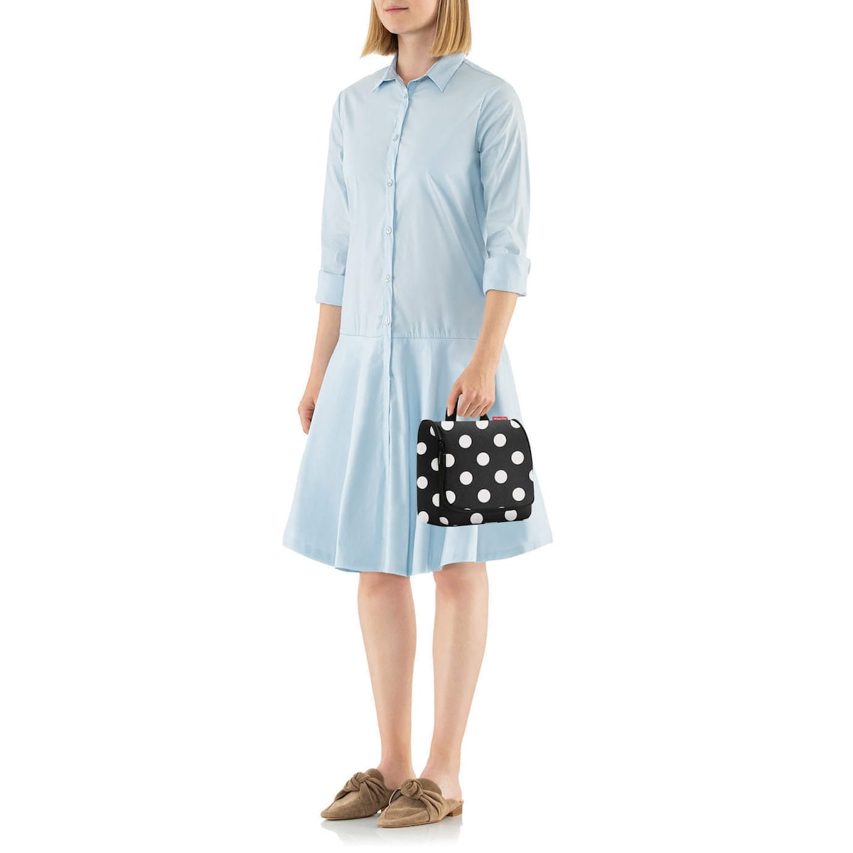 Kosmetyczka TOILETBAG, dots white