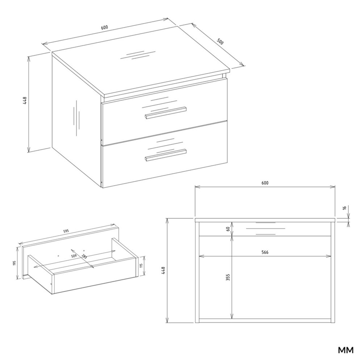 Słupek łazienkowy Nel 60 BIAŁY