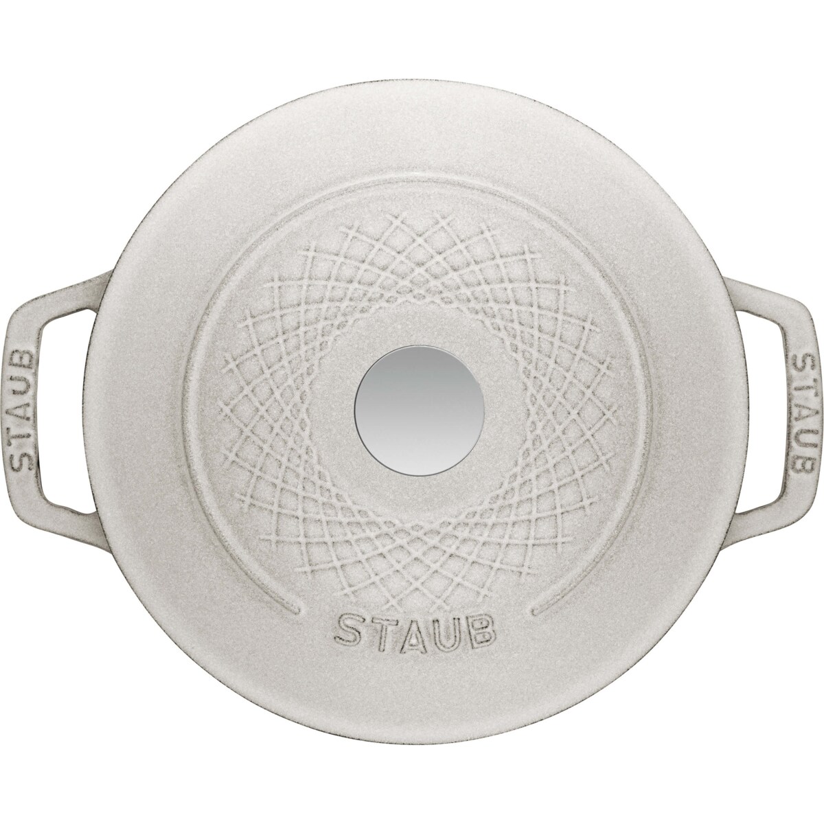 Garnek żeliwny okrągły Staub - 4 ltr, Biała trufla