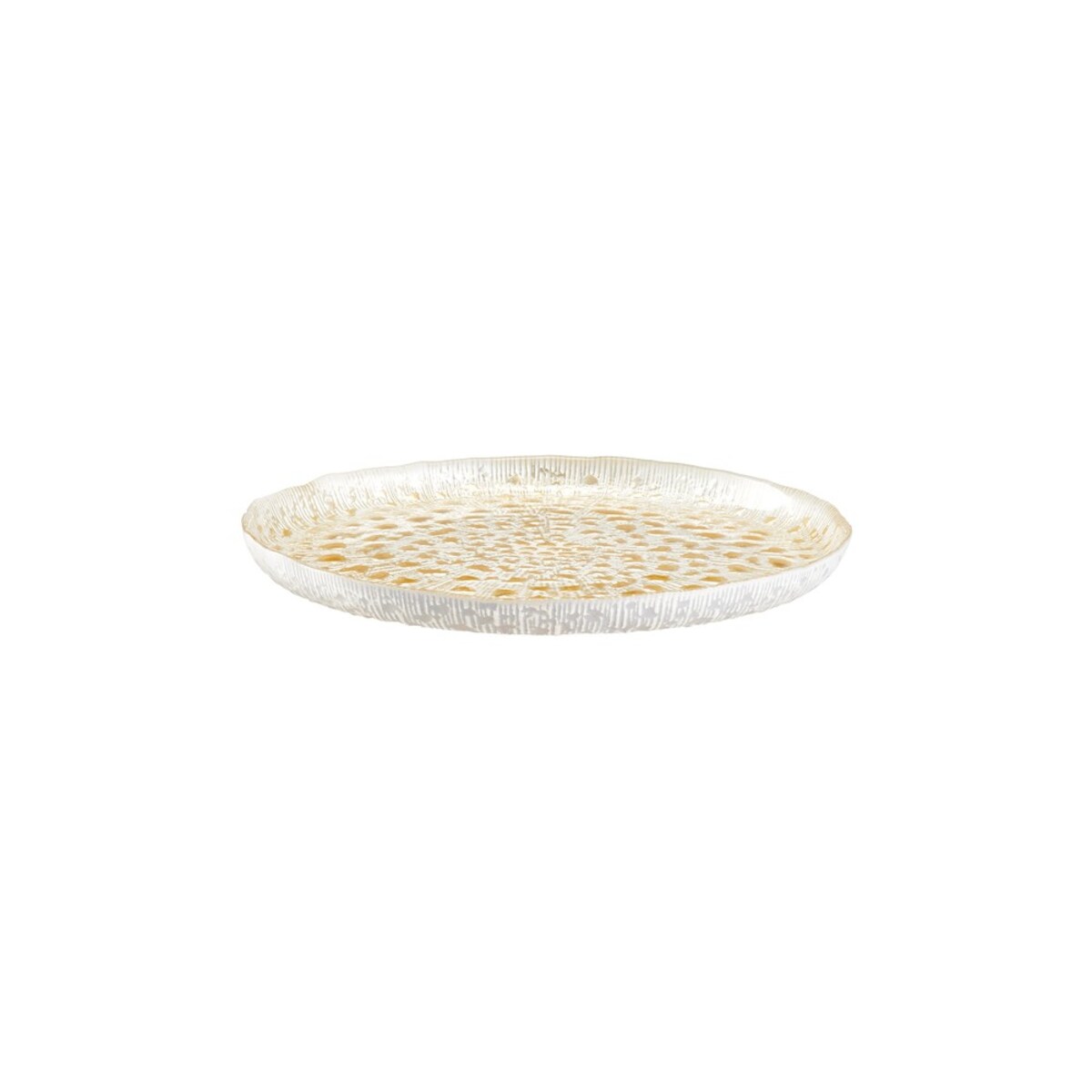 Talerzyk deserowy szklany 18 cm CASTELLO GOLD