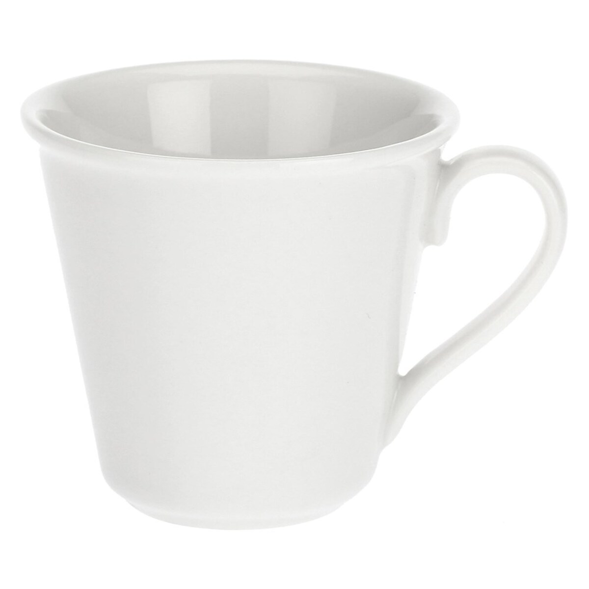 Zestaw 6 filiżanek do kawy ze spodkiem Bosco - Biały, 80 ml