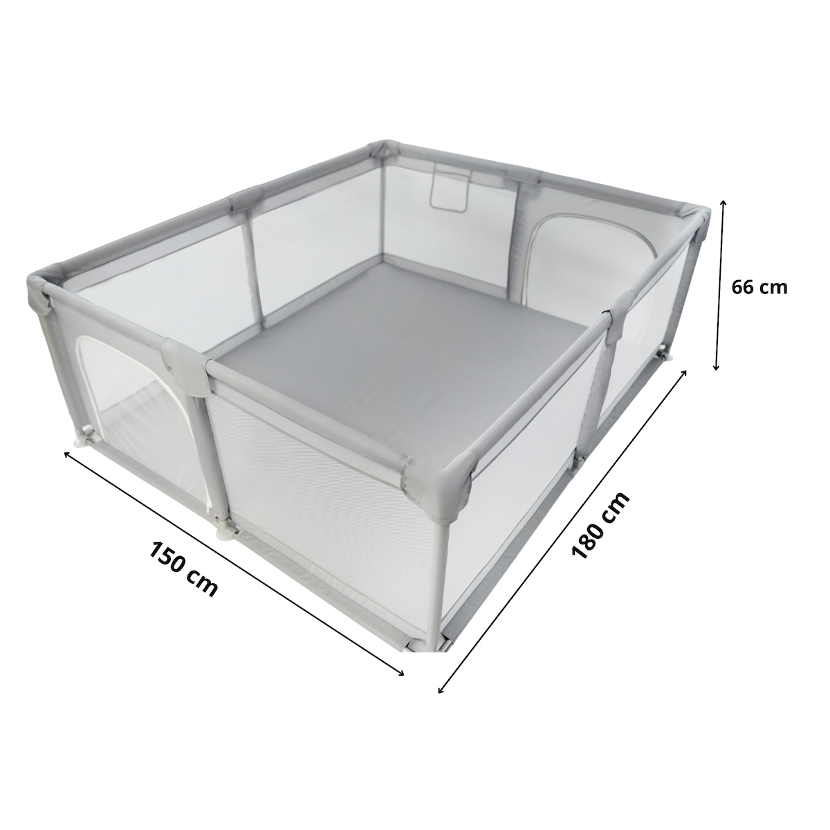 Kojec dla dziecka 150x180 cm suchy basen mata dwustronna piłki torba