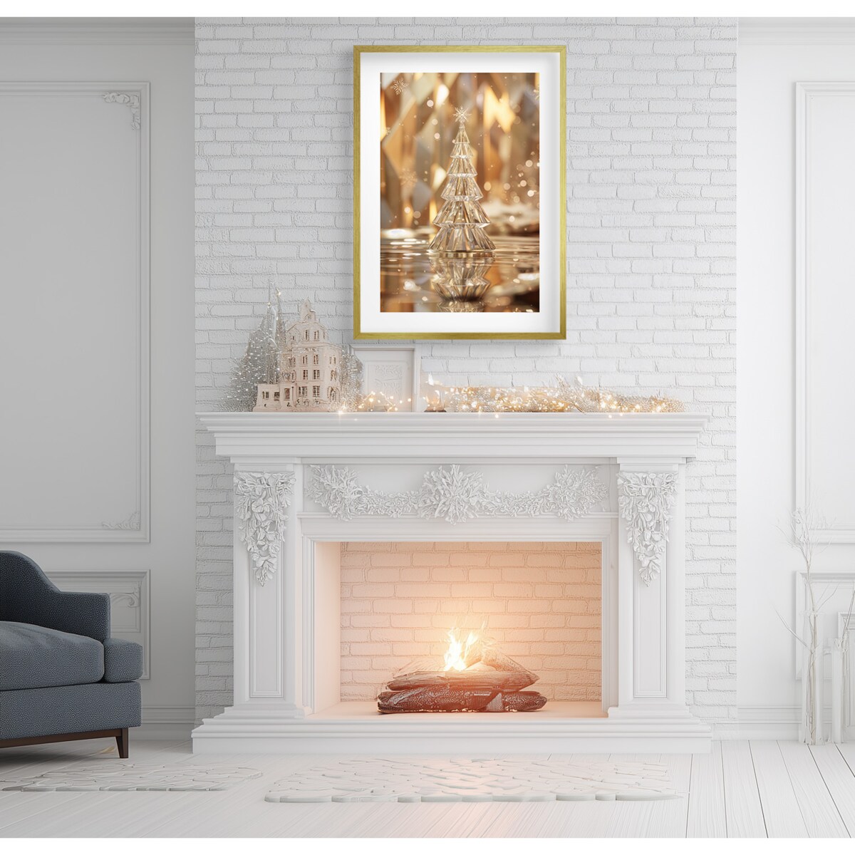 Plakaty na Boże Narodzenie Obrazy Świąteczne na ścianę do salonu Choinka