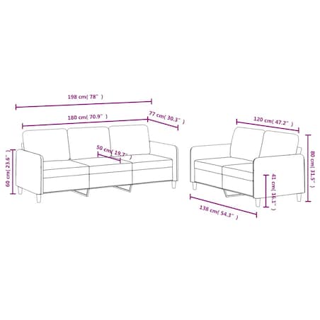 vidaXL 2-cz. komplet wypoczynkowy, ciemnozielony, aksamitny