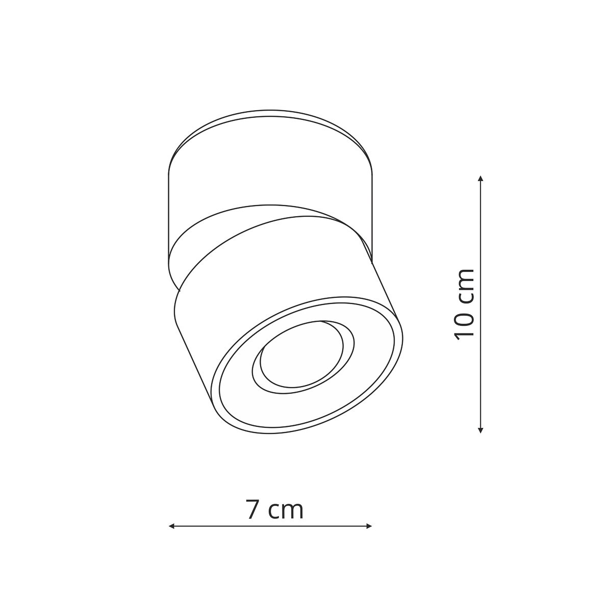 Oprawa natynkowa Light Prestige Brema czarny LED CCT 3000K/4000K/6000K (regulowana) 1 szt.