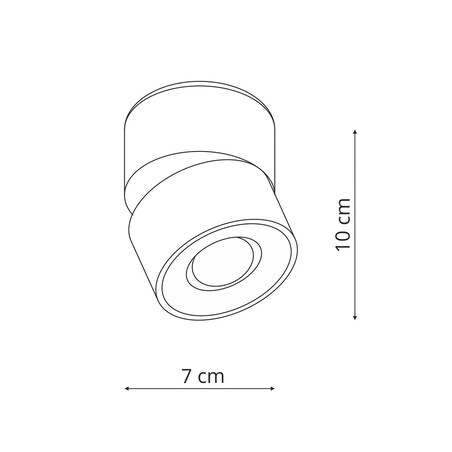 Oprawa natynkowa Light Prestige Brema czarny LED CCT 3000K/4000K/6000K (regulowana) 1 szt.