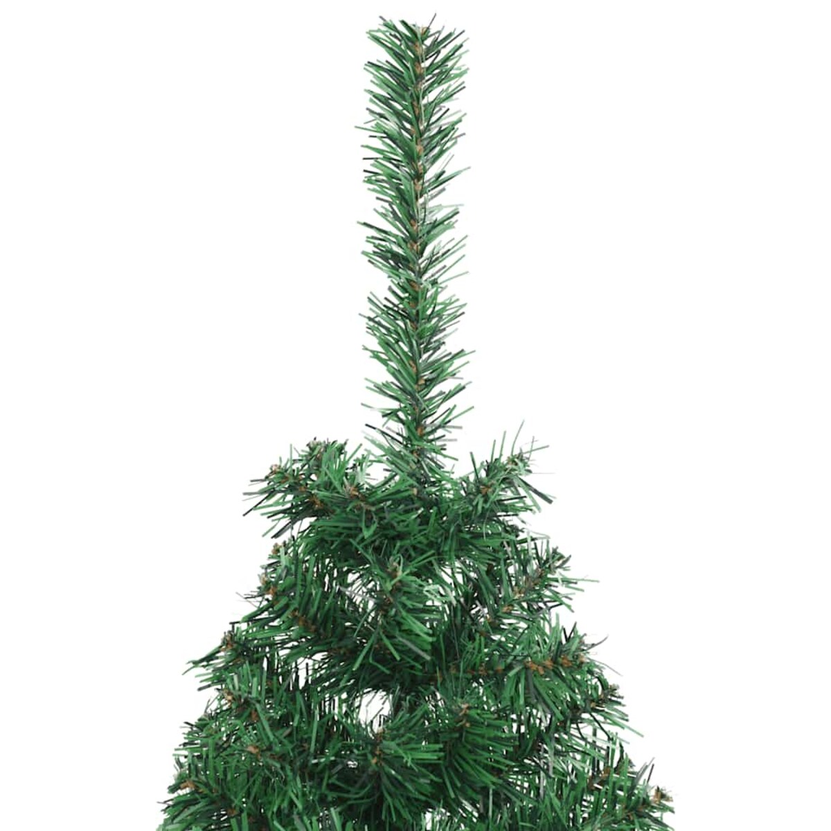 vidaXL Sztuczna choinka ze stojakiem, połówka, zielona, 120 cm, PVC