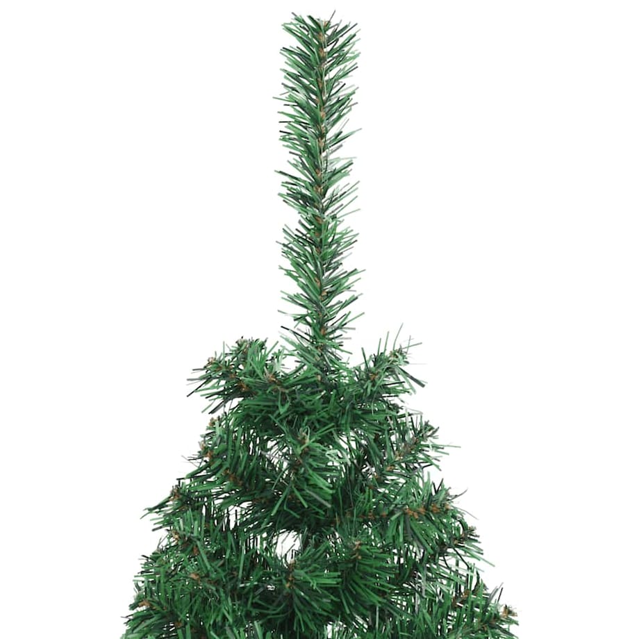 vidaXL Sztuczna choinka ze stojakiem, połówka, zielona, 120 cm, PVC