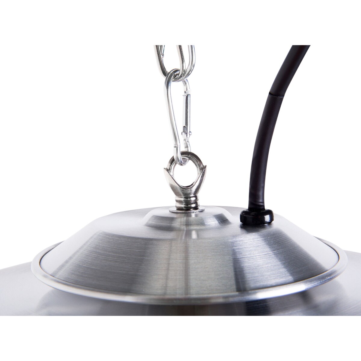 Elektryczny promiennik wiszący srebrny KABA