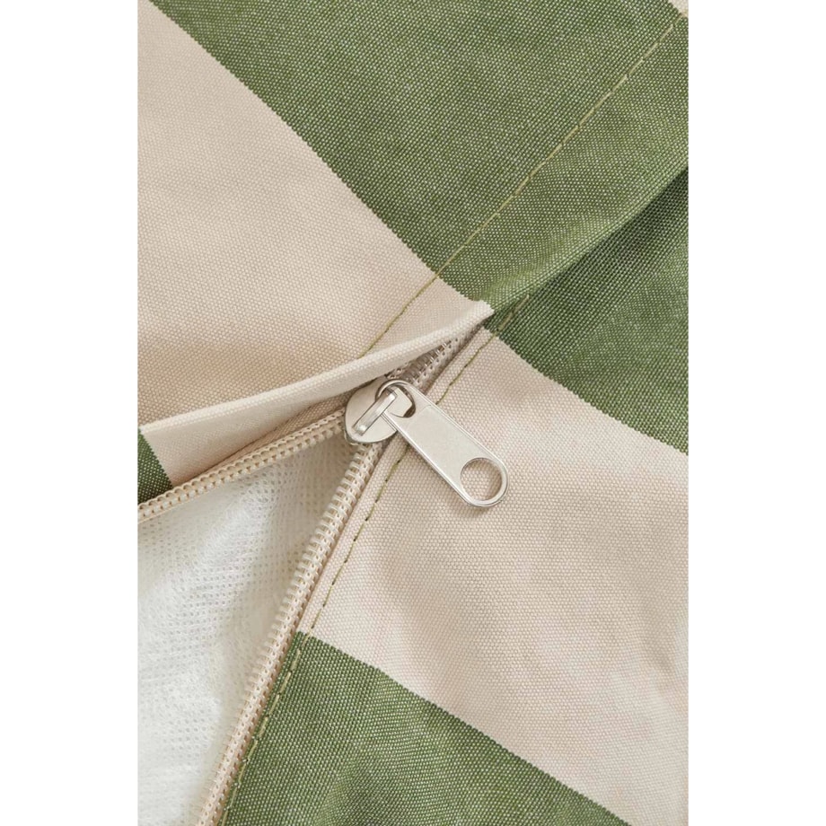 Fotel ogrodowo-domowy Amaro paski beżowo-oliwkowy