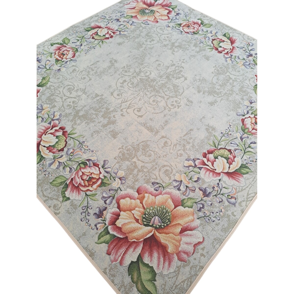 Obrus Na Stół 100X100 Cm Ozdobny Dekoracyjny Piwonie