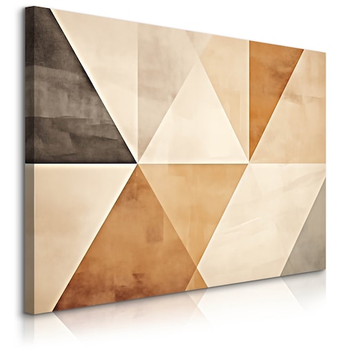 Obraz Na Płótnie Do Sypialni Styl Boho Wzór Geometryczny Abstrakcja 70x50cm