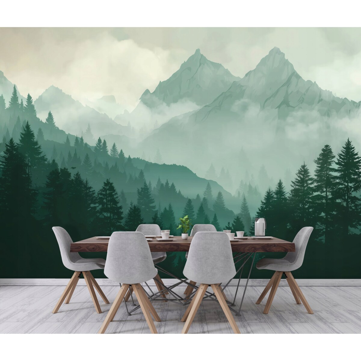 Fototapeta Do Sypialni Salonu Na Flizelinie Las Natura Zielony 400x280