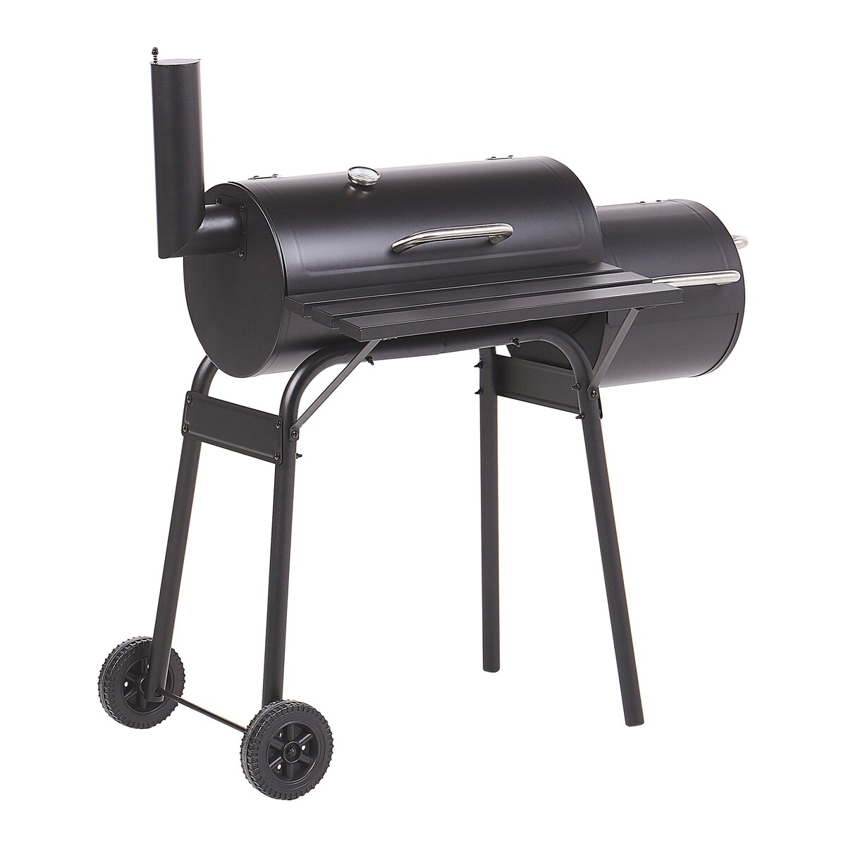 Grill węglowy KATLA Z wędzarnią Metal Czarny