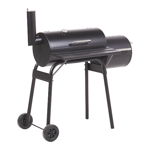 Grill węglowy KATLA Z wędzarnią Metal Czarny
