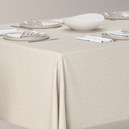 Obrus prostokątny 100 x 100 cm melanż szaro-beżowy