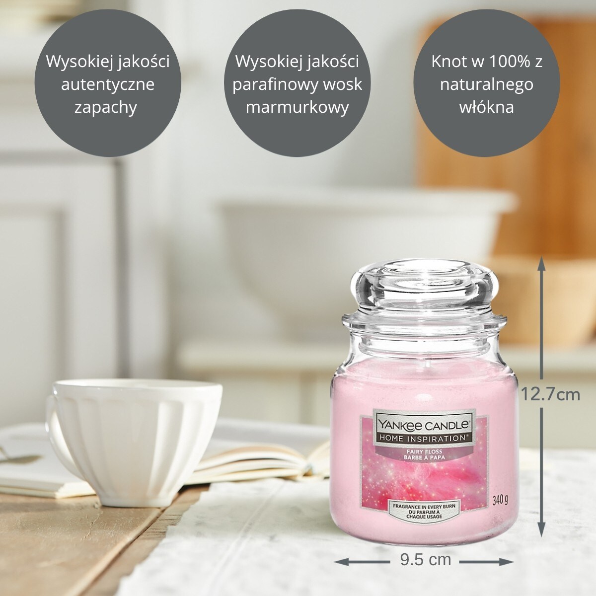 Home Inspiration świeca średnia FAIRY FLOSS