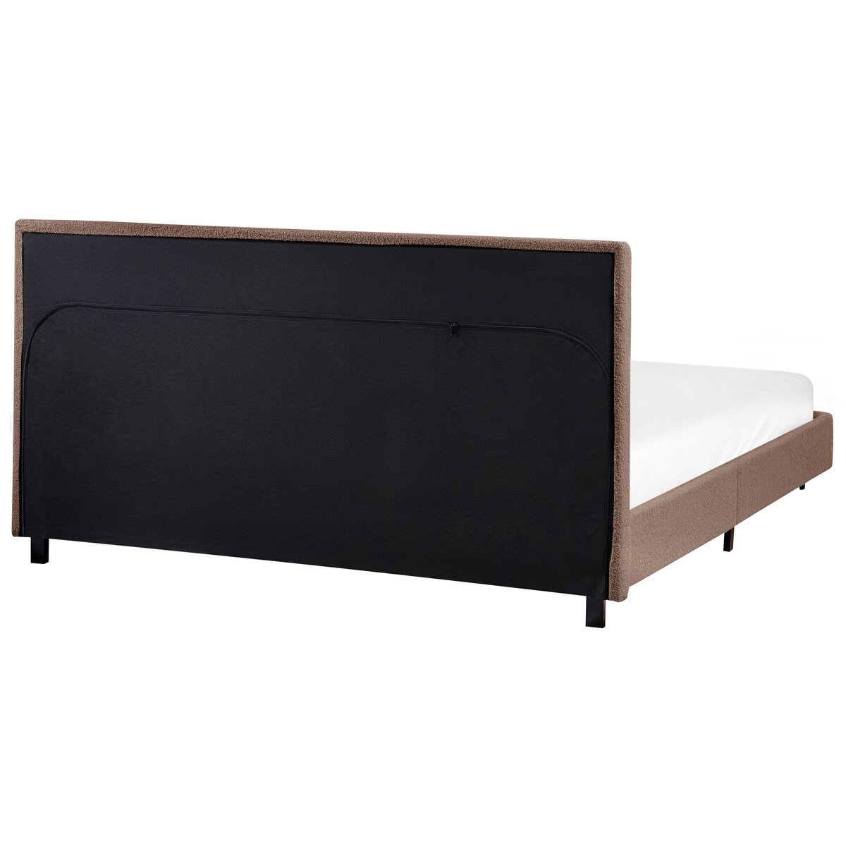 Łóżko Boucle ALBI 180 x 200 cm Brązowy