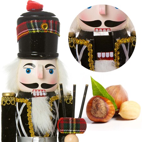 Figurka Dziadek Do Orzechów 38 Cm Duża Boże Narodzenie Dudy Świąteczna