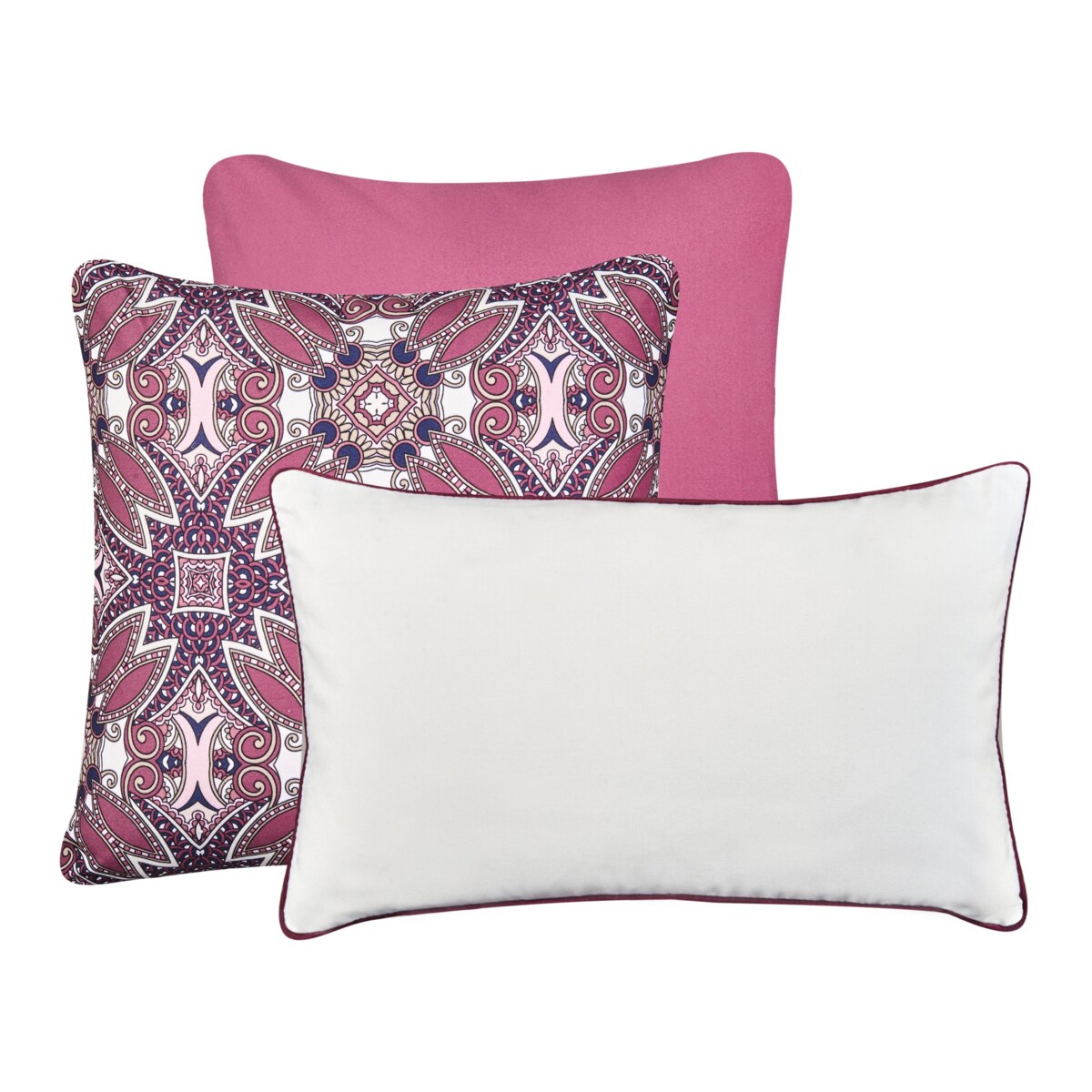 Zestaw 3 poduszek ogrodowych MIRAGE Wzór orientalny Kolorowy